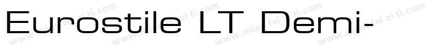 Eurostile LT Demi字体转换